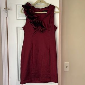 S.L. Fashions Size 14 Red Cocktail Dress
